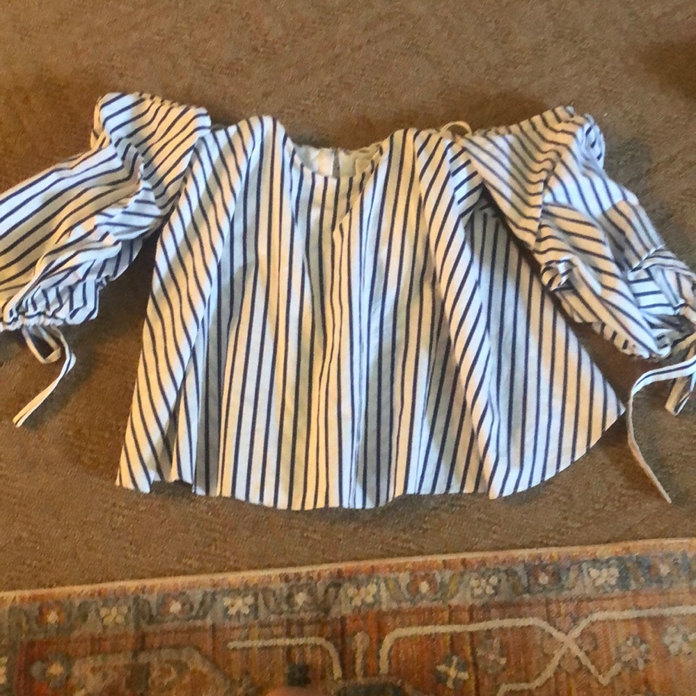 Caroline constas striped Gabriella top